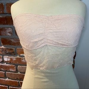 Light pink lace Bandeau